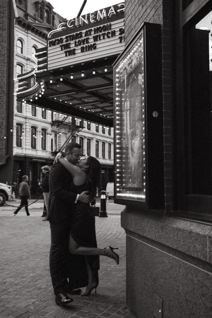 Unique New York Engagement Session Ideas & Locations - go to the Roxy hotel 